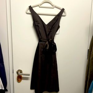 J Crew cocktail dress espresso brown size 4